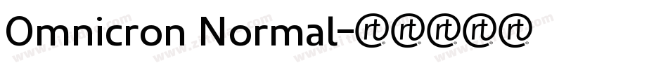 Omnicron Normal字体转换